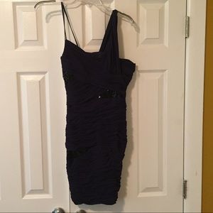 Purple cocktail dress